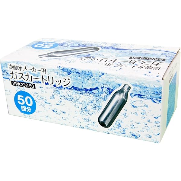 Amazon.co.jp: ツイスパソーダ ガス カートリッジ 50本 + ボトル